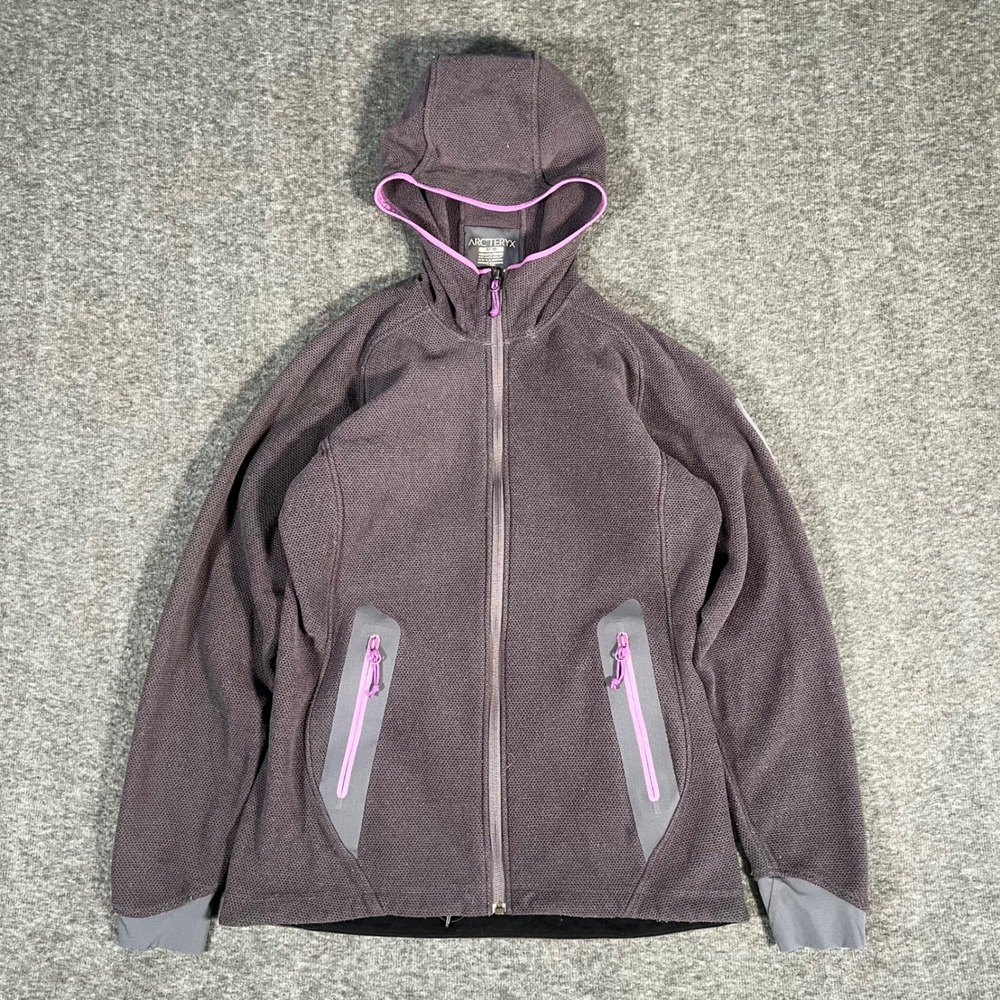 Vtg Arcteryx Strato Kyanite Hoody Womens Medium Purple Polartec Fleece Jacket